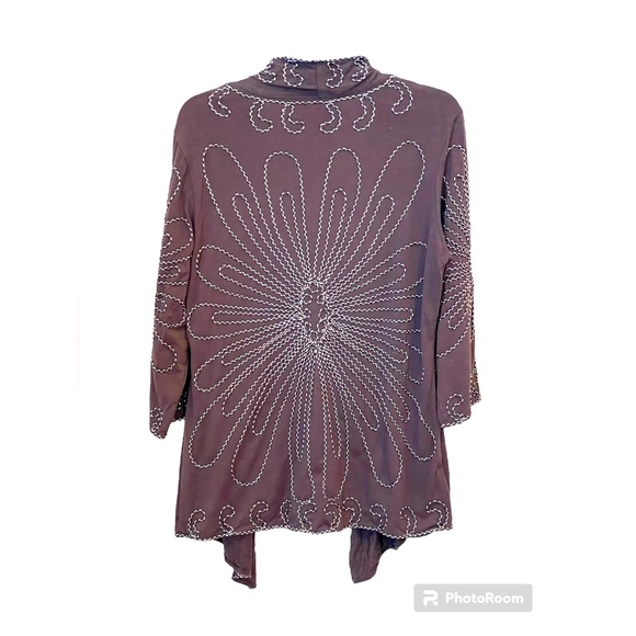 Beautifully embellished open front jacket - Picture 2 of 4